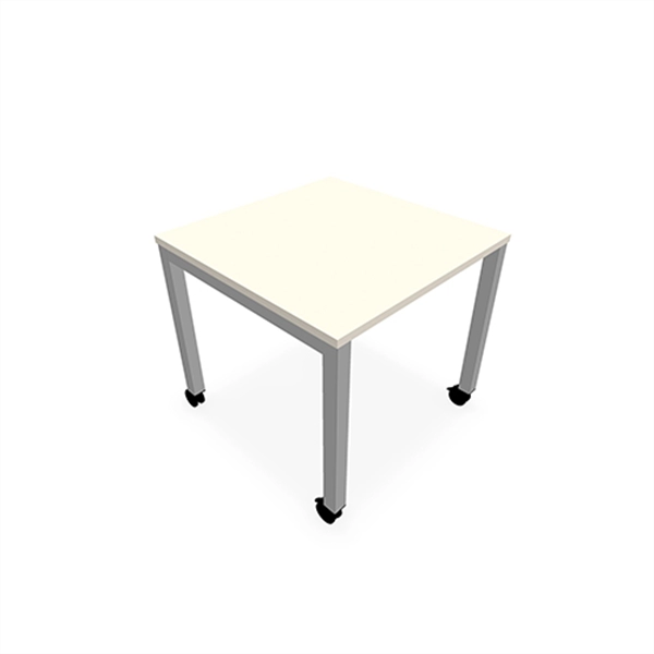 Een Tafel Arial poten metaal op wielen koop je bij Meubels and More