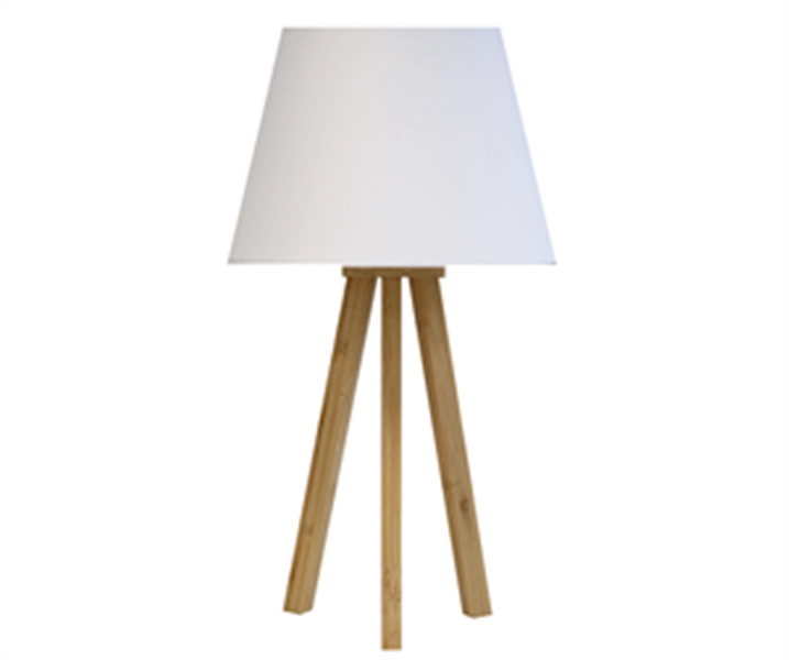 Een Katy bureaulamp wit bamboo koop je bij Meubels and More