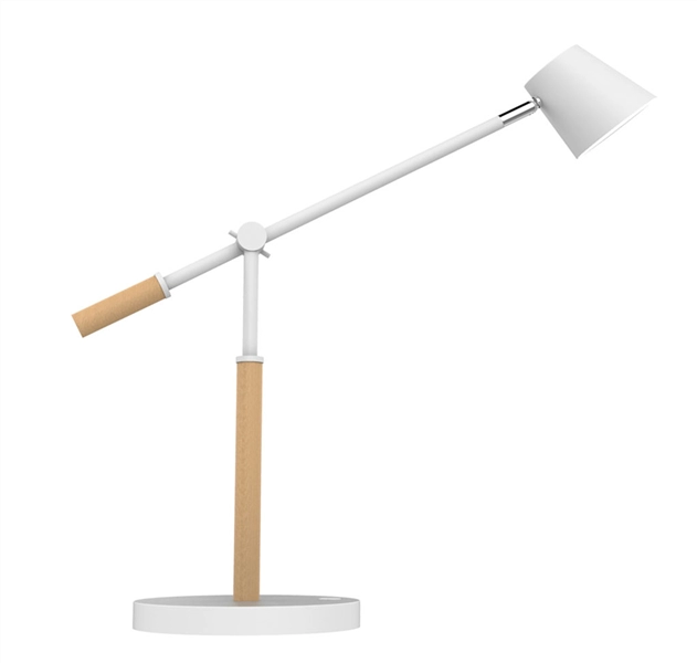 Een Vicky bureaulamp wit koop je bij Meubels and More