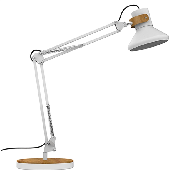 Een Baya bureaulamp wit bamboe koop je bij Meubels and More