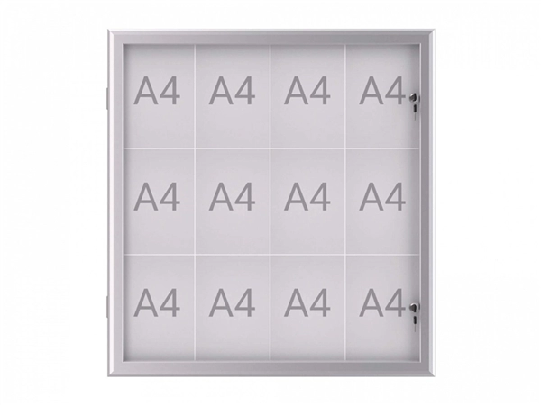 Een Vitrine voor binnen buiten excite 12xA4 aluminium koop je bij Meubels and More