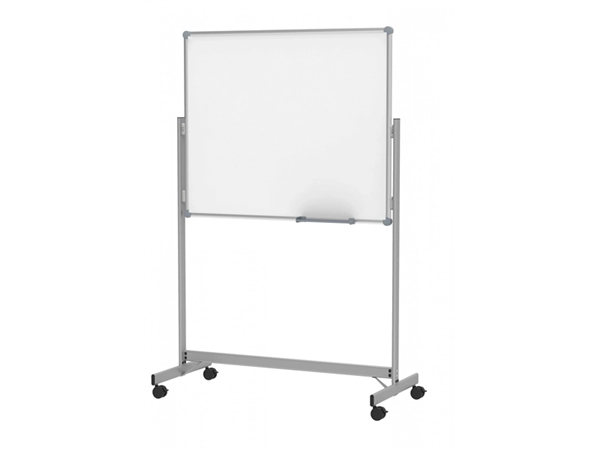 Een Verrijdbaar Whiteboard pro 100x120cm vaste uitvoering grijs koop je bij Meubels and More