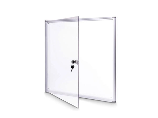 Een Vitrine voor binnen extraslim 6xA4 aluminium koop je bij Meubels and More