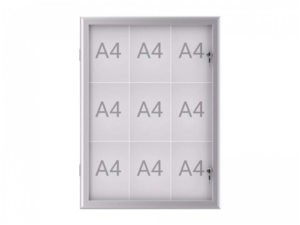 Een Vitrine voor binnen buiten excite 9xA4 aluminium koop je bij Meubels and More