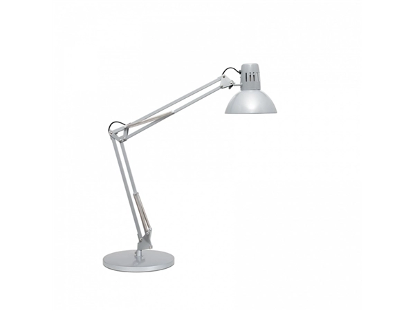 Een Bureaulamp study voet excl. lamp zilver koop je bij Meubels and More