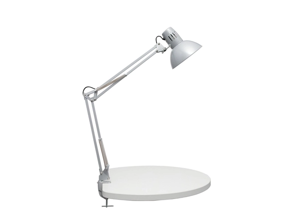 Een Bureaulamp study klem excl. lamp zilver koop je bij Meubels and More