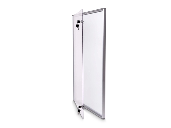 Een Vitrine voor binnen extraslim 9xA4 aluminium koop je bij Meubels and More