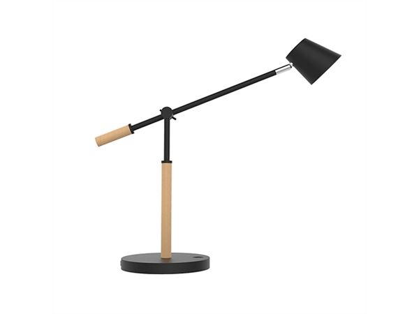 Een Vicky bureaulamp zwart koop je bij Meubels and More