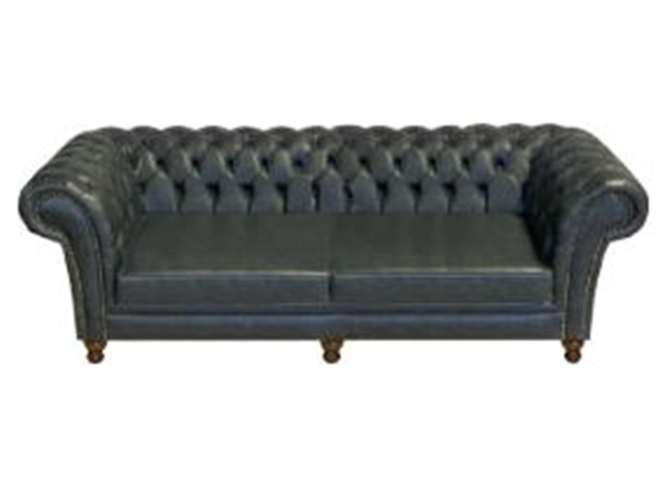 Een Bank Chesterfield 2-zits afmeting 178 br x 92 dp 1 zitkussen houten onderstel koop je bij Meubels and More