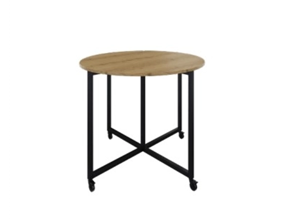 Een Bespreek- en lunchtafel Move rond 140cm met 4 wielen 110cm bladhoogte koop je bij Meubels and More