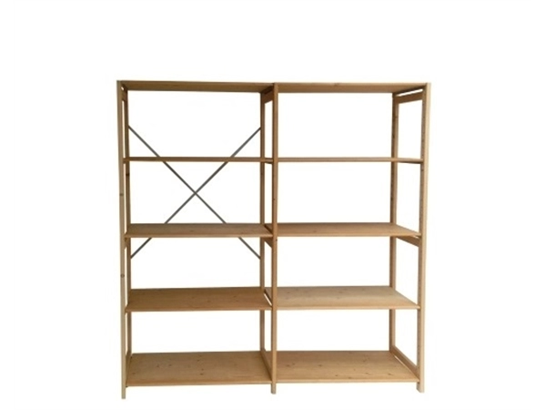 Een Eurorek houten stelling aanbouwrek 240x97cm met 6 legborden koop je bij Meubels and More