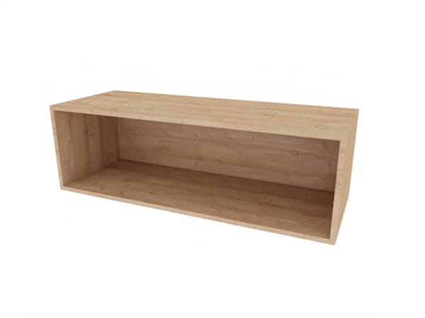 Een Flexwall inbouw opbergelement eiken YT-09A 115x36x40cm met 1-vak met dichte achterzijde koop je bij Meubels and More