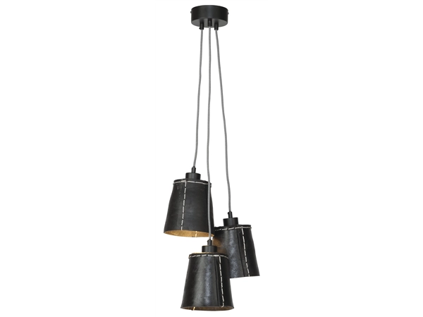 Een Hanglamp Amazon recycled autoband 3-kap h.16xdia.15cm zwart S koop je bij Meubels and More