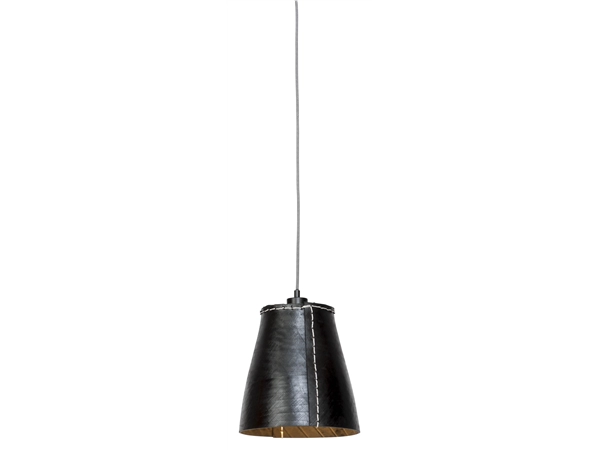 Een Hanglamp Amazon recycled autoband enkel kap h.26xdia.26cm zwart L koop je bij Meubels and More