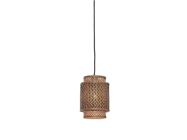 Een Hanglamp Bhutan bamboe kap dia.18xh.25cm zwart naturel S koop je bij Meubels and More