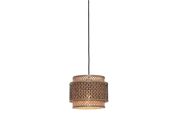 Een Hanglamp Bhutan bamboe kap rond dia.25xh.20cm zw naturel S koop je bij Meubels and More