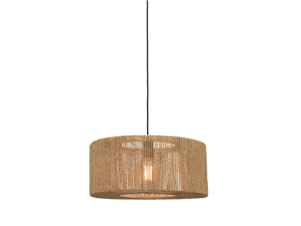 Een Hanglamp Iguazu jute rond recht dia.50x22cm naturel S koop je bij Meubels and More