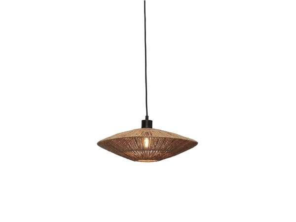 Een Hanglamp Iguazu jute schijf S dia.40xh.12cm naturel koop je bij Meubels and More