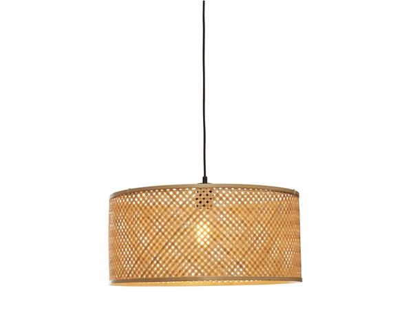 Een Hanglamp Java bamboe rond recht dia. 50xh.22cm naturel koop je bij Meubels and More