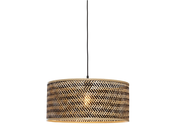 Een Hanglamp Java bamboe rond recht dia. 50xh.22cm zw nat. koop je bij Meubels and More