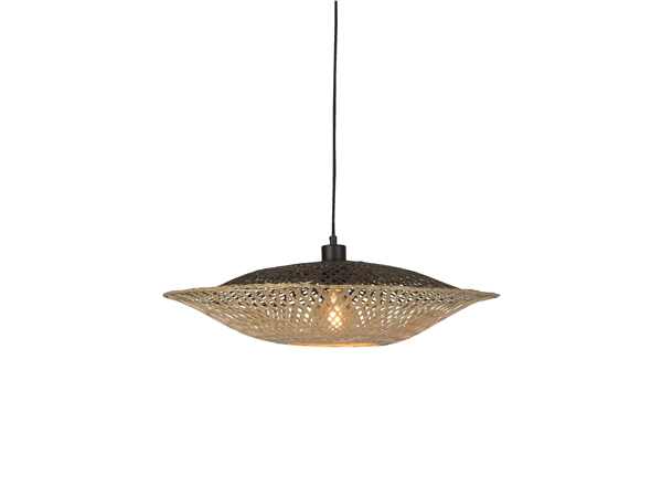 Een Hanglamp Kalimantan bamboe plat dia.44xh.12cm S koop je bij Meubels and More