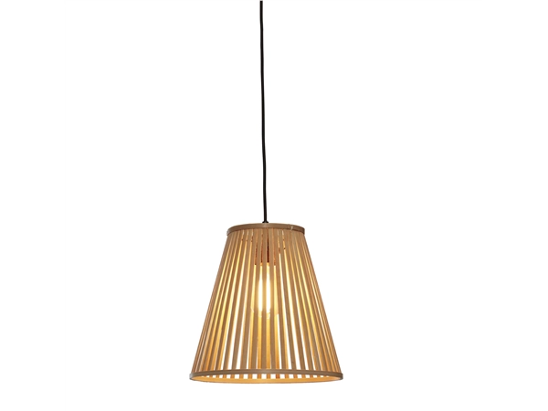 Een Hanglamp Merapi bamboe tapered 30xh.30cm naturel S koop je bij Meubels and More