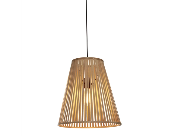 Een Hanglamp Merapi bamboe tapered 40xh.42cm naturel L koop je bij Meubels and More