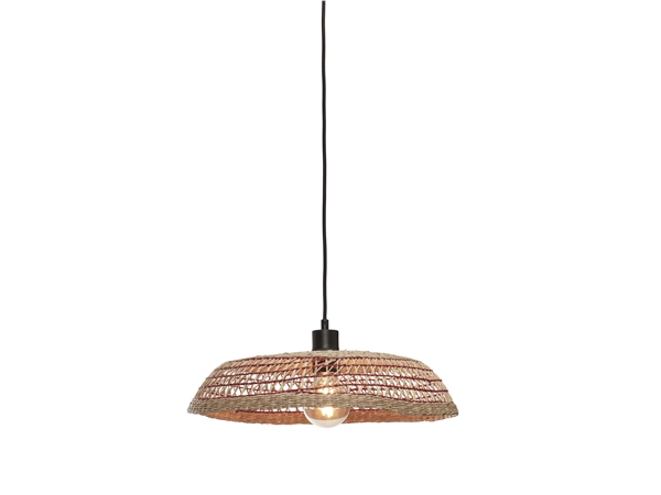 Een Hanglamp Pantanal zeegras dia.45xh.9cm naturel rood koop je bij Meubels and More