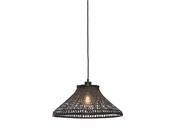 Een Hanglamp Tahiti bamboe dia. 45xh.20cm zwart koop je bij Meubels and More