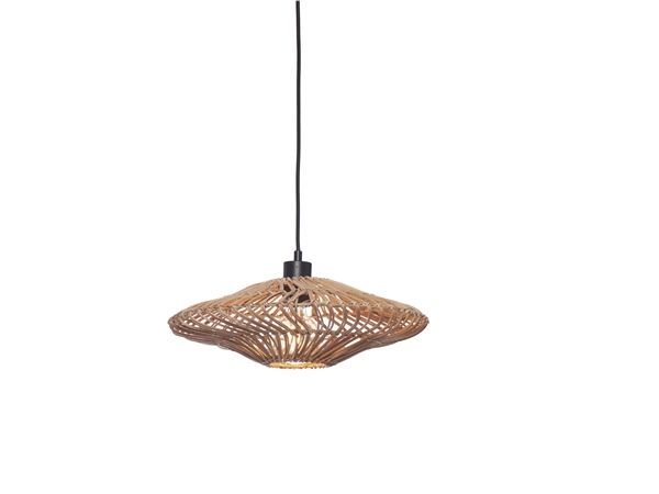 Een Hanglamp Zanzibar S rotan plat dia.40xh.12cm nat. koop je bij Meubels and More