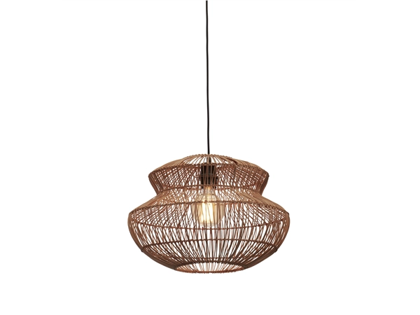 Een Hanglamp Zanzibar rotan rond dia.40xh.30cm naturel koop je bij Meubels and More