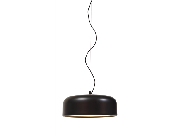 Een Hanglamp aluminum Marseille rond dia.48.5xh.17.5cm zwart koop je bij Meubels and More