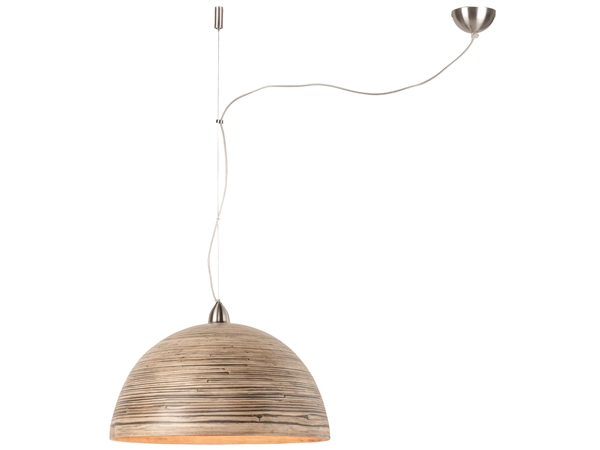 Een Hanglamp bamboe Halong dia.53xh.35cm 1-kaps hangsysteem donker naturel koop je bij Meubels and More