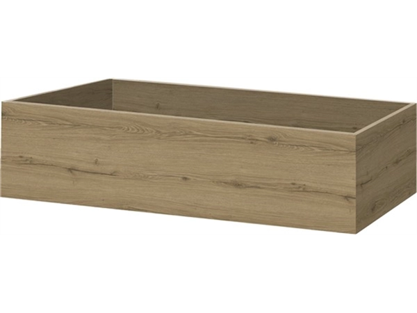 Een Opbouw plantenbak eiken YT-09A 80x18x43cm met 1x open bak eiken YT-09A voor op het frame koop je bij Meubels and More