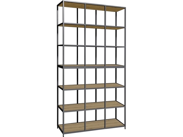 Een Flexwall frame 244x119x43cm met 18-vaks en 7 legborden koop je bij Meubels and More