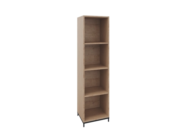 Een Flexwall openkast 4 OH eiken YT-09A op metalen 4-poots sokkel 40x165x43cm koop je bij Meubels and More