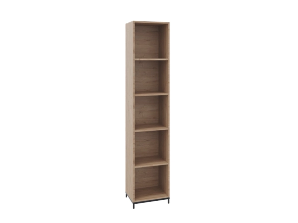 Een Flexwall openkast 5 OH eiken YT-09A op metalen 4-poots sokkel 40x204x43cm koop je bij Meubels and More