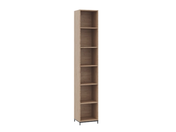 Een Flexwall openkast 6 OH eiken YT-09A op metalen 4-poots sokkel 40x244x43cm koop je bij Meubels and More