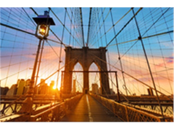 Een Poster brooklyn bridge op plexiglas koop je bij Meubels and More