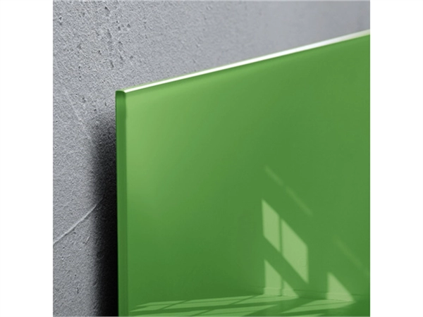 Glas-magneetbord Artverum 480x480x15mm groen