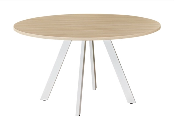 Een Vergadertafel V-leg rond 120cm op 4 poten koop je bij Meubels and More