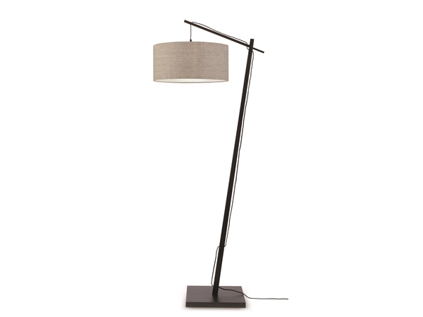 Een Vloerlamp Andes bamboe zw h.176cm kap 47x23cm ecolin d.linnen koop je bij Meubels and More