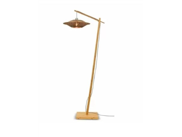 Een Vloerlamp Bali bamboe zw h.176cm kap 44x12cm zw. nat M koop je bij Meubels and More