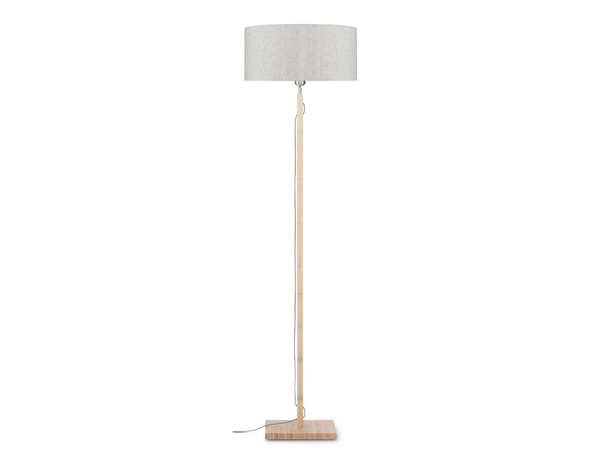 Een Vloerlamp Fuji bamboe h.167cm kap 47x23cm eco linnen licht koop je bij Meubels and More