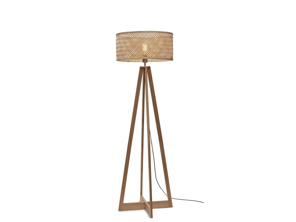 Een Vloerlamp Java 4-poot bamboe nat h.145cm kap dia.50xh.22cm nat. koop je bij Meubels and More