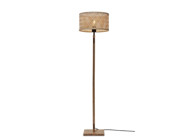 Een Vloerlamp Java recht bamboe nat h.128cm kap dia.32xh.18cm nat. koop je bij Meubels and More