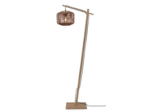 Een Vloerlamp Tanami S bamboe nat h.150cm kap dia. 25xh.20cm rotan nat. koop je bij Meubels and More