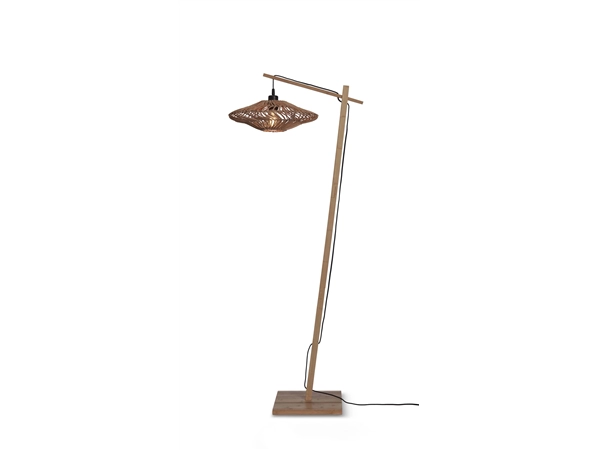 Een Vloerlamp Zanzibar S bamboe nat.150cm kap dia.40xh.12cm nat. koop je bij Meubels and More