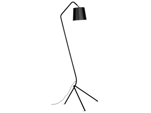 Een Vloerlamp ijzer 3-poot Barcelona 53x57x h.155cm kap 21xh.18cm zwart koop je bij Meubels and More