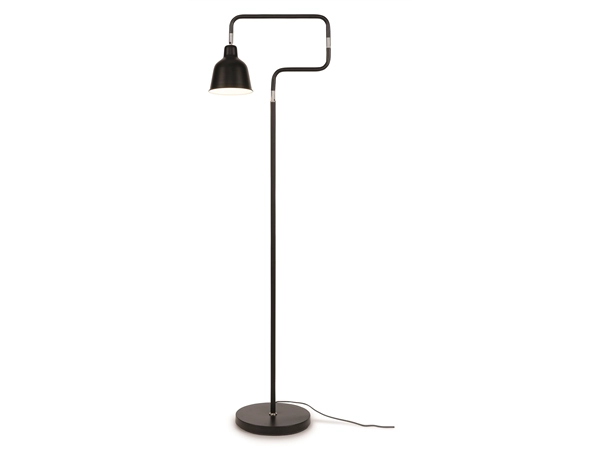 Een Vloerlamp ijzer London b.44xh.150cm kap dia.16xh.16cm zwart koop je bij Meubels and More